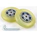 SET of 2 YELLOW Wheels for Razor Scooter W/abec5 Bearing