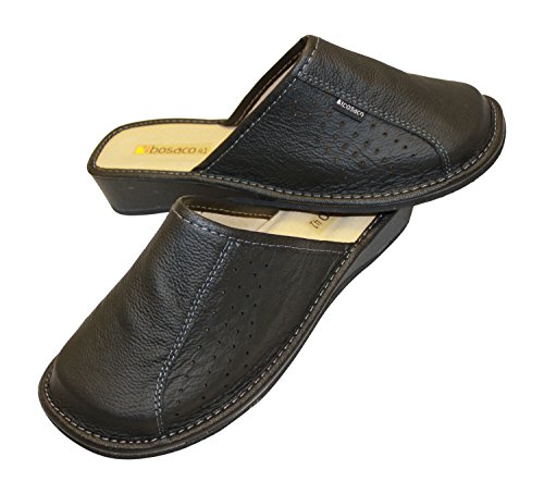 Womens comfort slippers Genuine cowhide natural Leather closed toe Ladies slipper