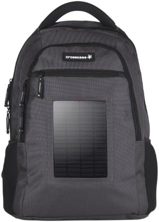 Crosskase Solar Backpack for 15 Inch Laptops and Tablets - Grey