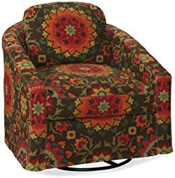 Chelsea Home Furniture Contemporary Pepper Accent Glider in Cynthia Espresso