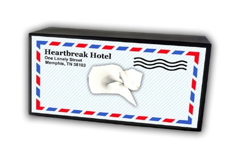 Caravelle Designs TC-2010 Heartbreak Hotel Tissue Box Cover
