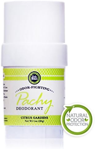 Pachy Natural Deodorant - Citrus Gardens - Travel Size - Aluminum Free, Paraben Free