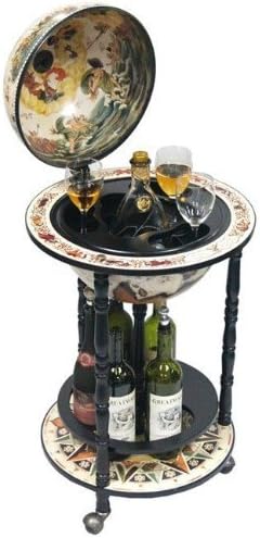 Bianco 17-1/2" Diameter Italian Replica Globe Bar - White