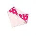 Tosnail Pink Series Baby Bandana Drool Bibs, Girls 4-pack, Cotton of Two Layers
