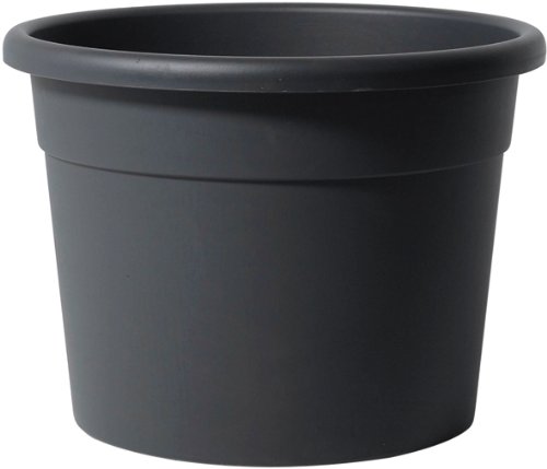 Telcom ICIL 50 Pflanztopf Cilindro Diana, Kunststoff, Farbe anthrazit, zylindrisch &oslash; 50 cm H&ouml;he 38 cm