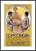 Concordia by Metlicovitz 24.00X36.00 Framed with Black Metal Frame