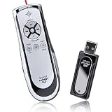 SP400 Smart-Pointer (Silver/Chrome) 2.4Ghz RF Wireless Presenter with Mouse Function and Laser Pointer