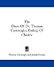 The Diary Of Dr. Thomas Cartwright, Bishop Of Chester