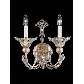 Schonbek Rivendell Collection Tourmaline Wall Sconce by Schonbek Worldwide Lighting