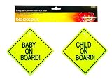 Baby On Board & Child On Board Car Suction Signs