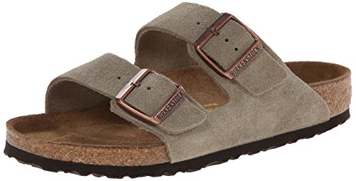 Birkenstock Unisex Arizona Sandal,taupe Suede,45 M Eu