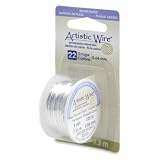 Artistic Wire, 22 Gauge 8 Yards/Pkg, Natural Non-Tarnish Silver ~ Beadalon