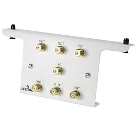 Leviton 47690-6C2 1x6 2GHz Passive Video Splitter: Home Improvement