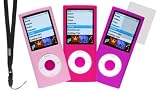 Produkt-Bild: Artwizz SeeJacket Silicone 'Bonnie' 3-pack f&uuml;r iPod nano 4G (bordeaux, violett, pink)