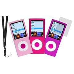 Artwizz SeeJacket Silicone 'Bonnie' 3-pack f�r iPod nano 4G (bordeaux, violett, pink)
