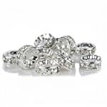 100 Pcs Swarovski Crystal Rondelle Sp...