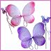 Fairy Pixie Wings & Wand Set (2pc) Select Color: purple