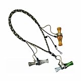 Hunters Specialties Custom 3 Loop Call Lanyard with Black Mini Duck Ornament