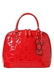 Hello Kitty - Red Patent Embossed Bowler Bag