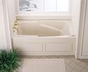 Jacuzzi H526958 Cetra Whirlpool Bath with Integral Skirt, Almond