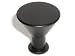 Top Knobs-Nouveau II Collection M587 Knob in Flat Black