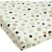 Carters Super Soft Printed Changing Pad Cover, Green Dot