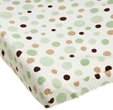 Carters Super Soft Printed Changing Pad Cover, Green Dot Image