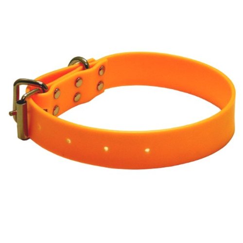 TPU Hundehalsband für Jagd- und Apportierhunde in neon-orange