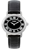 Timex Ladies Watch T2M497P4 with Black Dial and Black Leather Strap