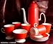 Carlton Ware Orange and Cream Coffee Cup and Saucer