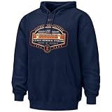 Men`s Illinois Fighting Illini Navy Throwback Hooded Sweatshirt