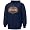 Men`s Illinois Fighting Illini Navy Throwback Hooded Sweatshirt - S