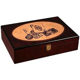Poker Chip Case – 200 Chips (Black/Natural) (4.5″ H x 14″ W x 11″ D)