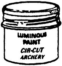 Childrens Toyshop  Sporting Goods : CIR-CUT ARCHERY GLOW IN THE DARK LUMINOUS PAINT