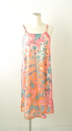 インド綿 コットンタイダイキャミワンピ B ロング丈(100cmサイズ)