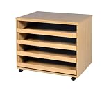 4 Sliding Drawer Open A1 Paper Storage Unit