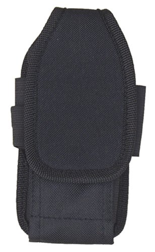 McGuire Nicholas 72418 Mini Cell Phone Holder in Black with Flashlight and Carabiner Clip