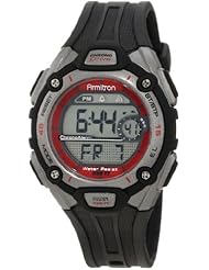 Armitron Unisex 456999RED Sport Chronograph Silver-Tone and Black with Red Accents Watch