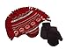 Faded Glory Toddler Boys Red Mohawk Trapper Hat & Mittens