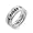 Eve's Addiction Two Souls One Heart Stainless Steel Poesy Ring, 5