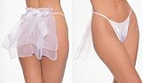 Bridal G-String Pantie with Chiffon Train Great Gift Idea
