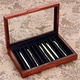 12-PEN CHEST W/GLASS TOP-CH/BL