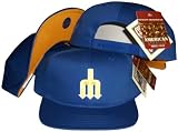 Seattle Mariners Blue Snapback Adjustable Plastic Snap Back Hat / Cap