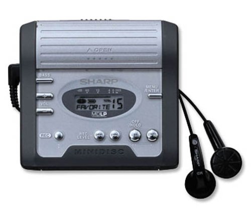 Childrens Toyshop  Electronics : Sharp MDMT270HBK Portable MiniDisk Recorder with MDLP Mode and Long Playback & Recording Time