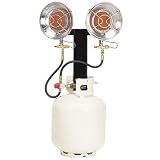 Master 25,000 BTU Propane Radiant Heater, Double Tank-Top Burners #TT24B