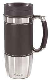 Trudeau Board Room 16-Ounce Travel Mug, Brown