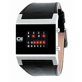 The One - KT102R1 - Kerala Trance - Montre Homme - Quartz Led - Cadran Noir - Bracelet Cuir Noir