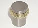 Top Knobs-Somerset Collection M341 Split Finish Knob in Brushed Satin Nickel and Polished Brass