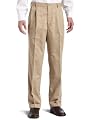 Dockers Men's Comfort Khaki D4 Relaxed Fit Pleated Pant, Khaki, 40x34