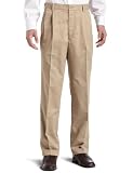 Dockers Mens Comfort Khaki D4 Relaxed Fit Pleated Pant, Khaki, 38x32